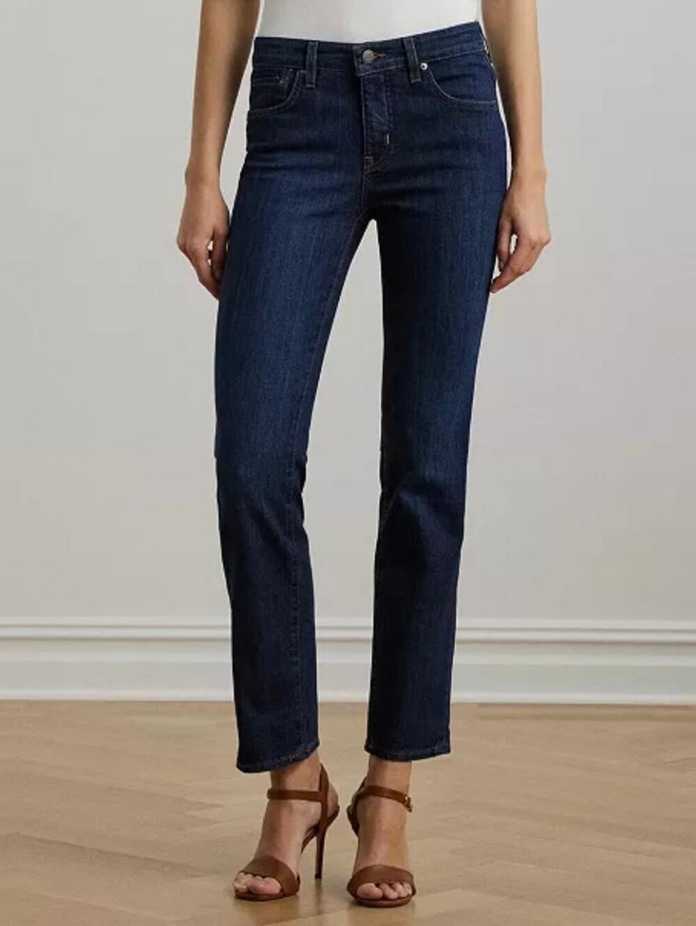 Ralph Lauren Lauren Jeans Co. Women Dark Blue Denim Jeans Never Used